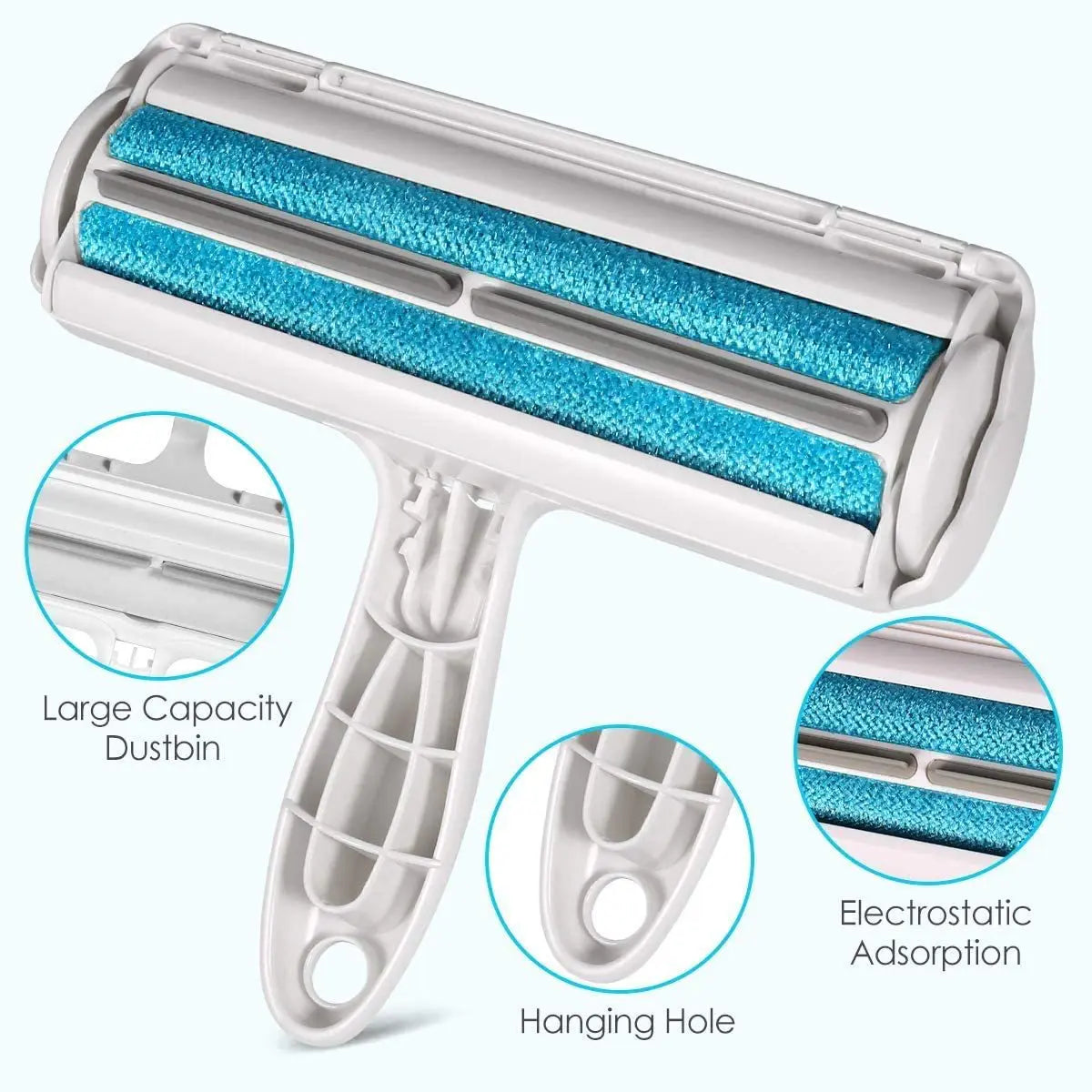 Reusable Pet Hair Remover Roller for Furniture & Fabrics