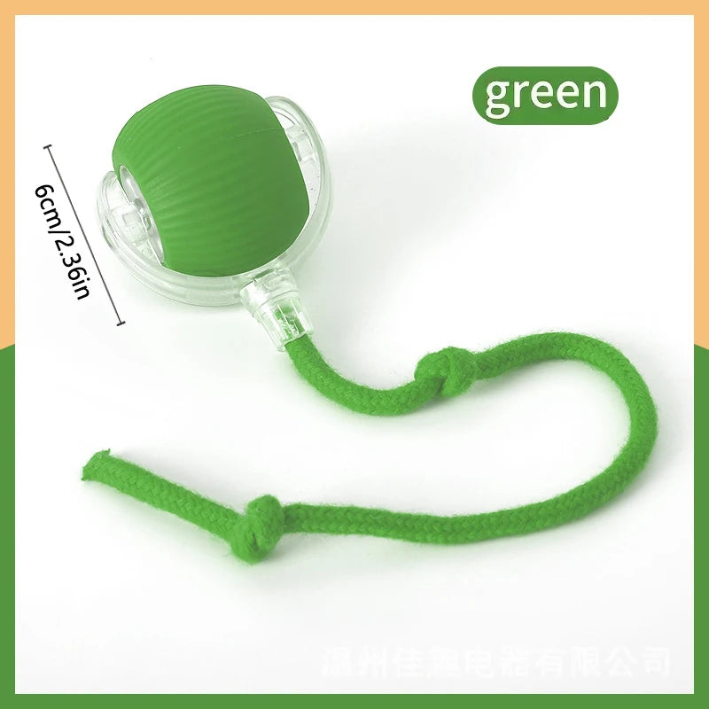 Green S Color Interactive Smart Jumping Pet Ball – USB Rechargeable