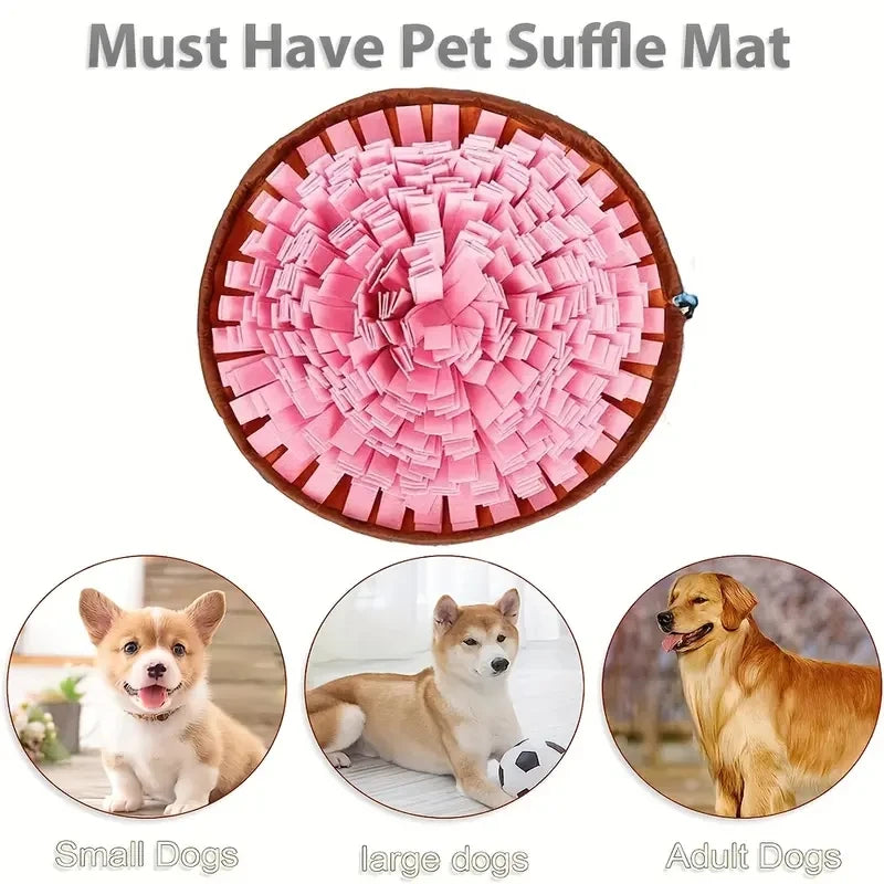 Felt Dog Snuffle Mat – Washable Slow Feeding Training Toy