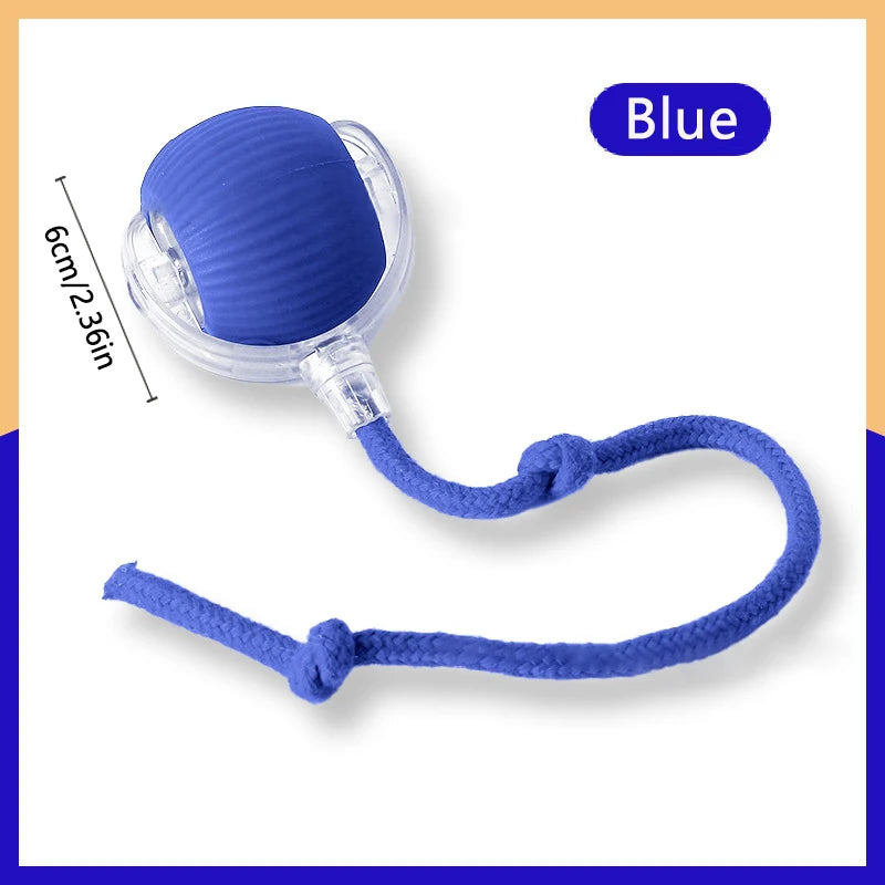Blue S Color Interactive Smart Jumping Pet Ball – USB Rechargeable