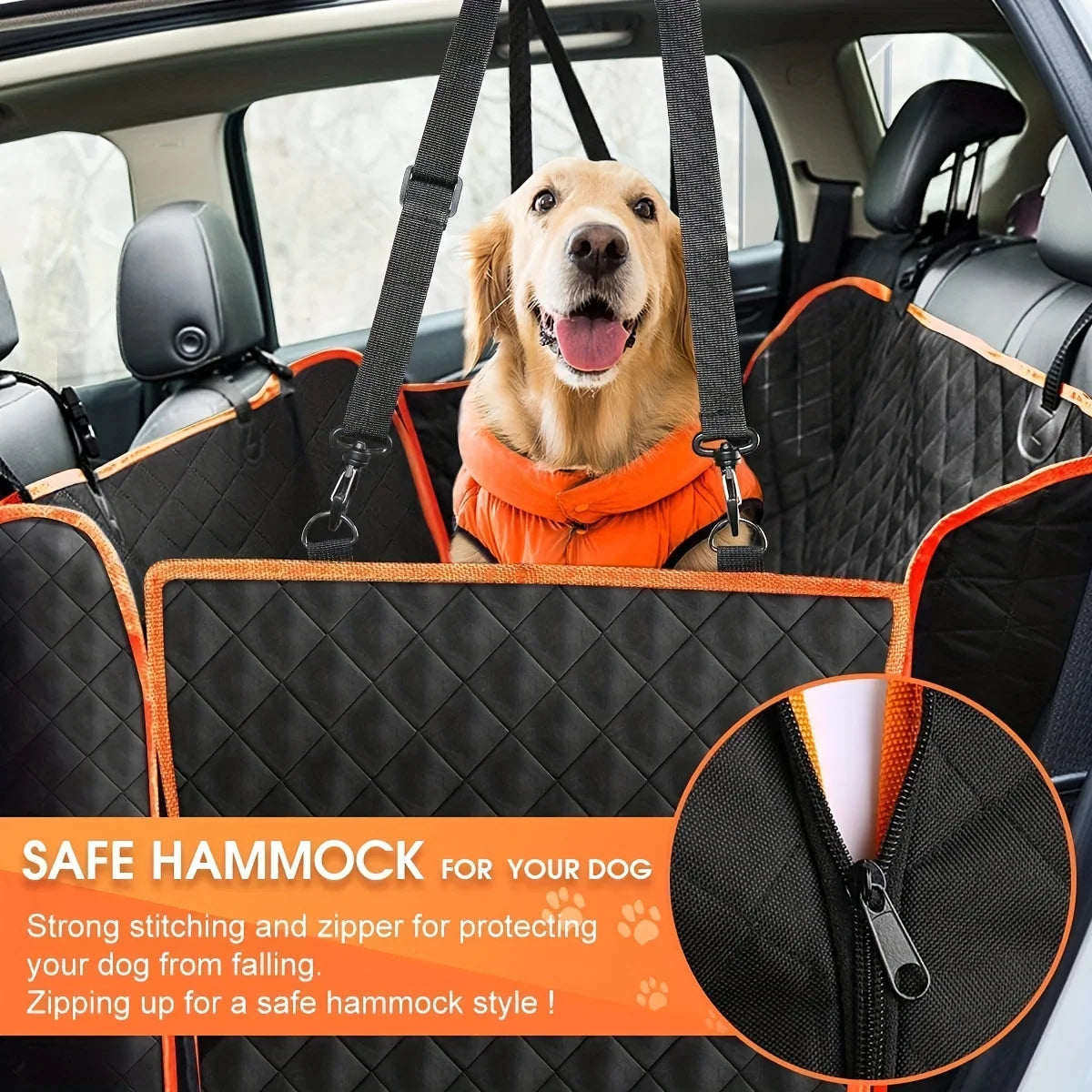 Waterproof Car Seat Hammock Cover For Pets