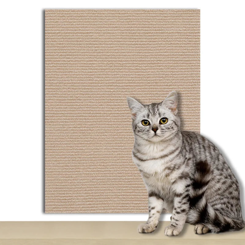 Khaki Color Couch Cat Scratch Guard Protector Mat For Furniture