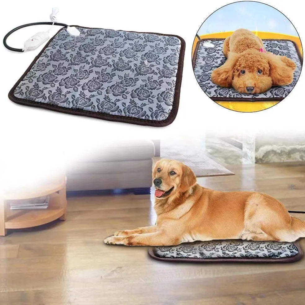 Adjustable Electric Pet Heating Pad – Waterproof Bed Mat
