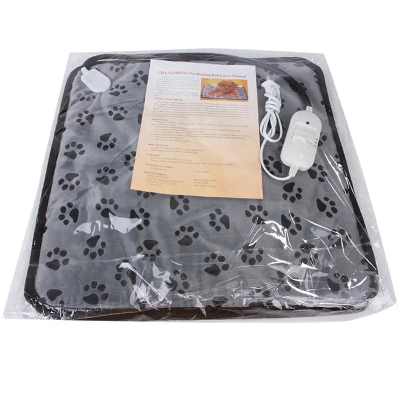 US Plug Color Adjustable Electric Pet Heating Pad – Waterproof Bed Mat