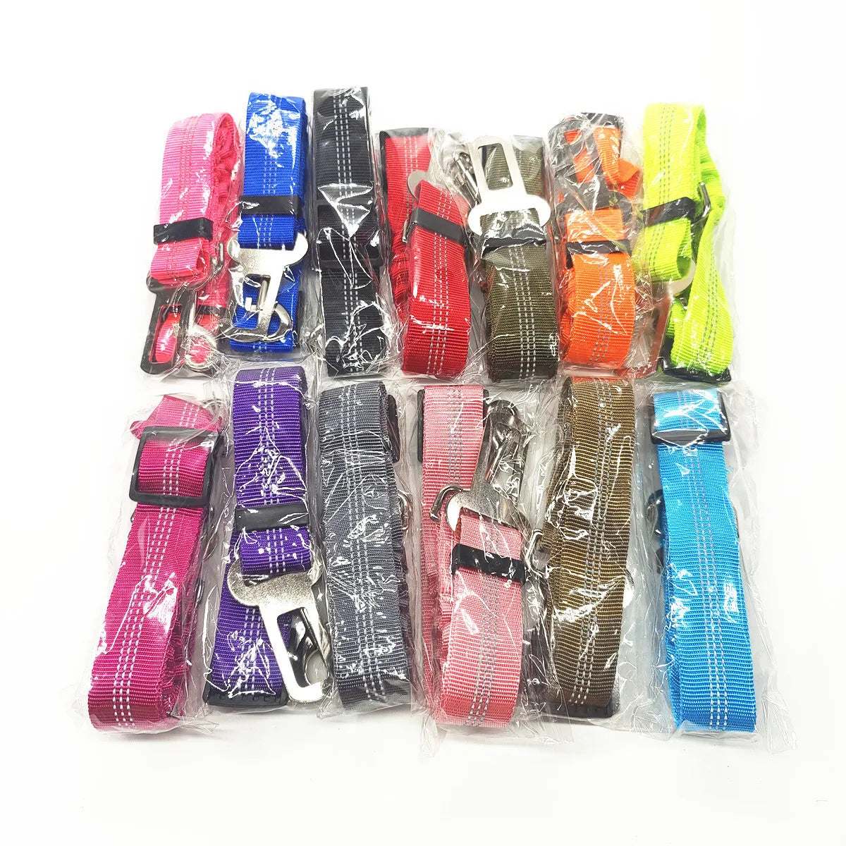 Adjustable Dog Car Seat Belt – Reflective, Shock-Absorbing