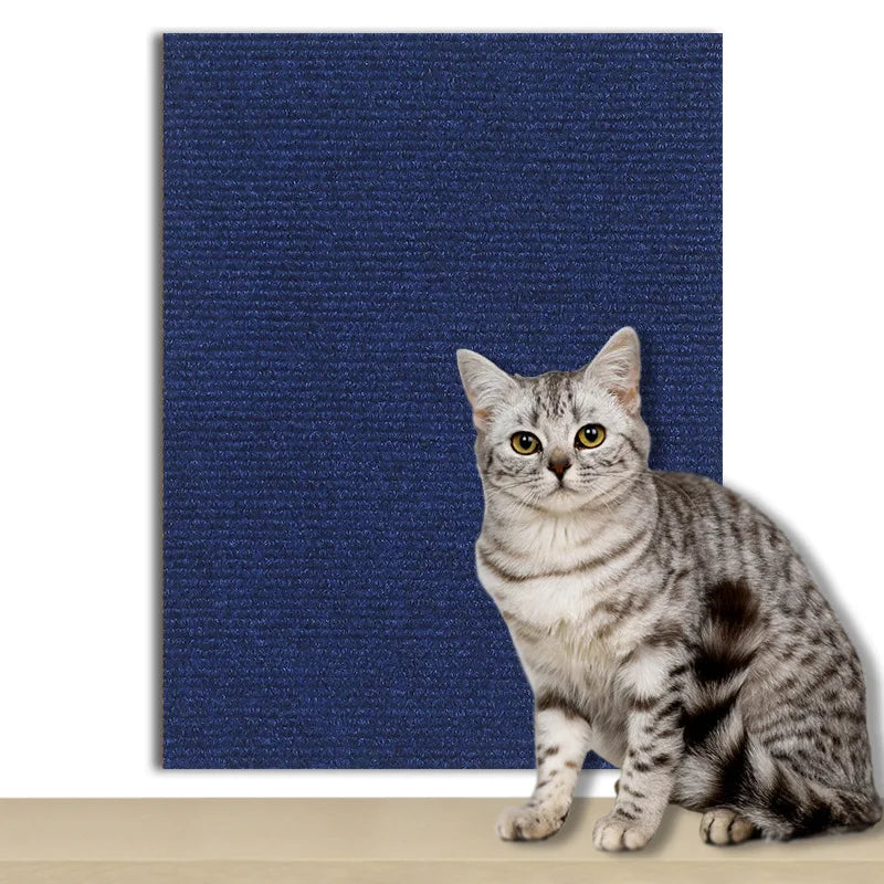 Dark blue Color Couch Cat Scratch Guard Protector Mat For Furniture