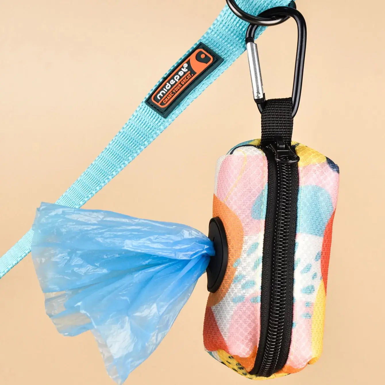 Abstract Print Dog Poop Bag Holder Dispenser Case