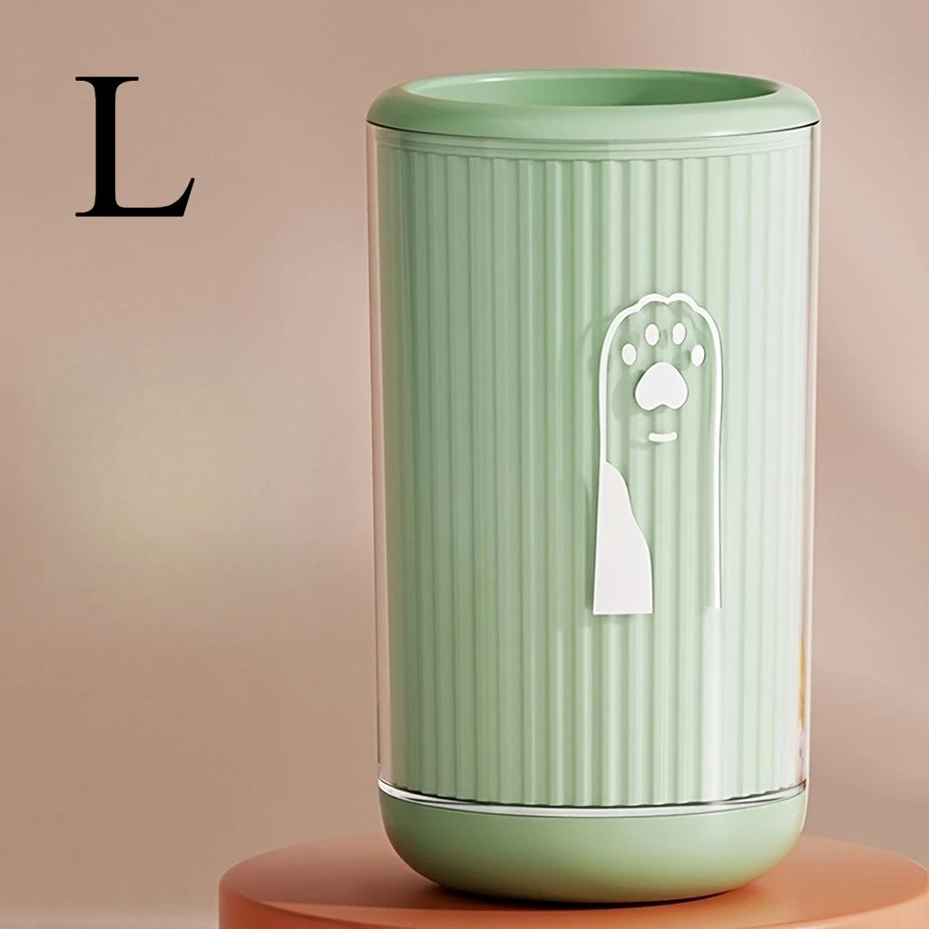 green L Color 2-in-1 Dog Paw Washing Cup With Quick-Dry Towels