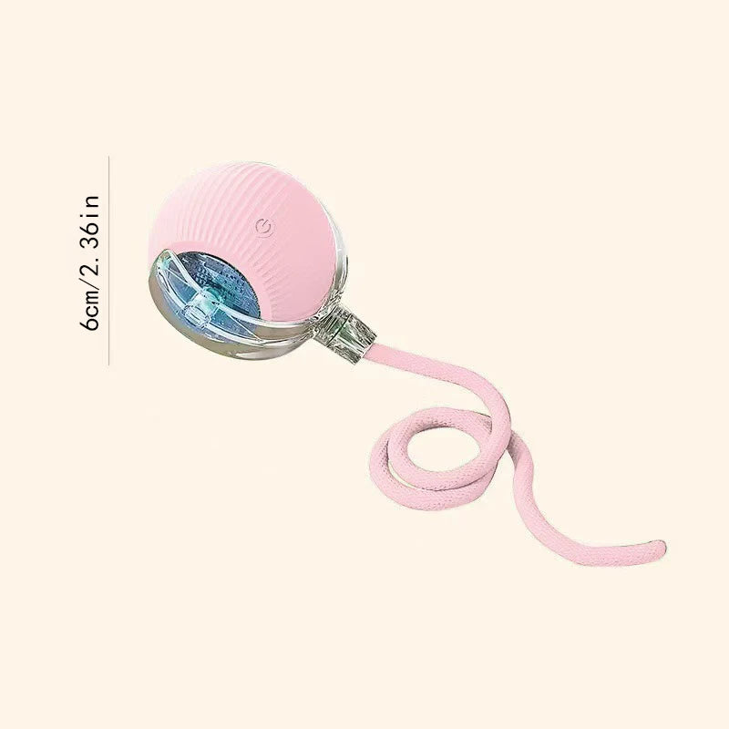 Pink S Color Interactive Smart Jumping Pet Ball – USB Rechargeable