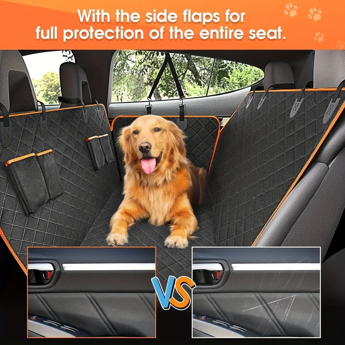 Waterproof Car Seat Hammock Cover For Pets