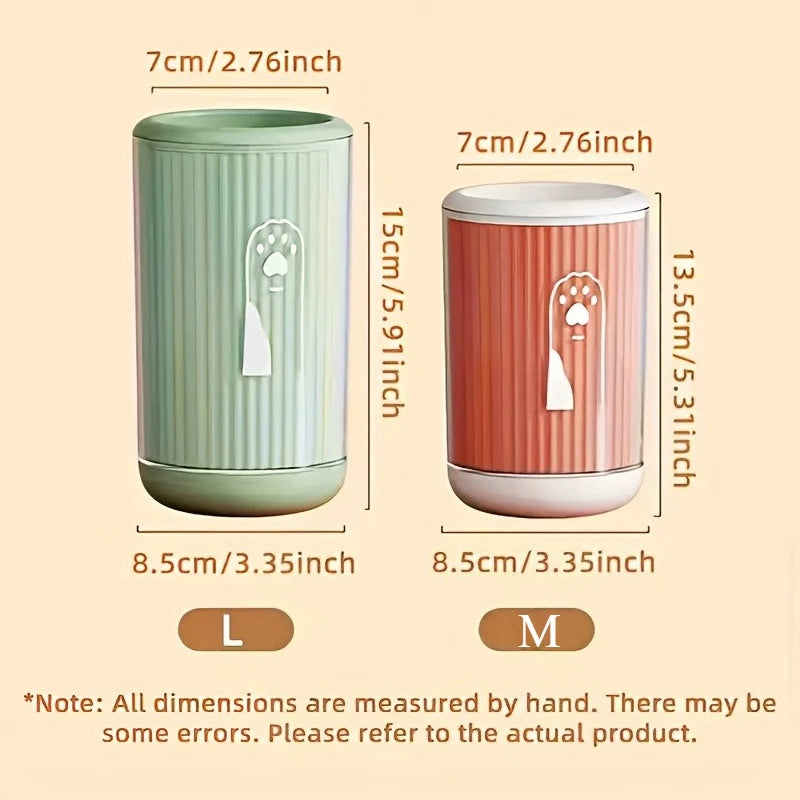2-in-1 Dog Paw Washing Cup With Quick-Dry Towels
