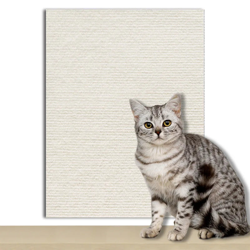 Beige Color Couch Cat Scratch Guard Protector Mat For Furniture