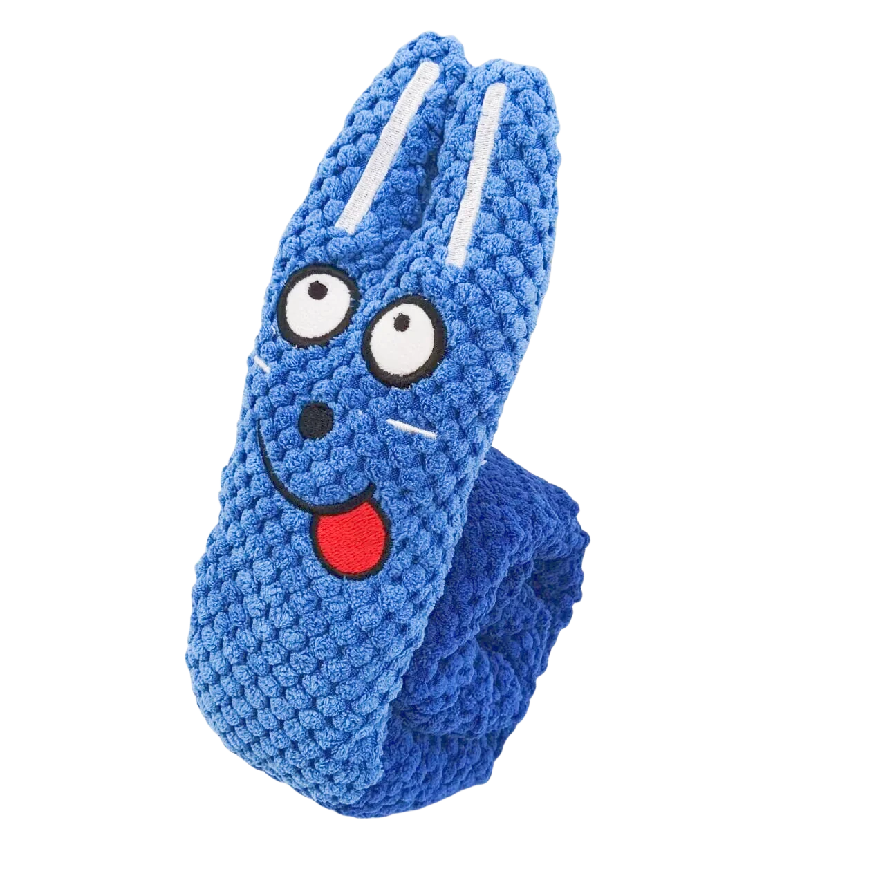 Blue Color Dog Puzzle Snuffle Toy With Squeaker – Soft Fleece