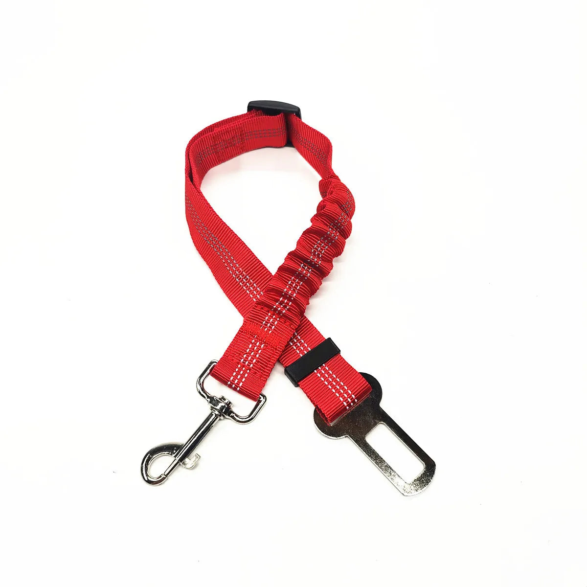 Adjustable Dog Car Seat Belt – Reflective, Shock-Absorbing