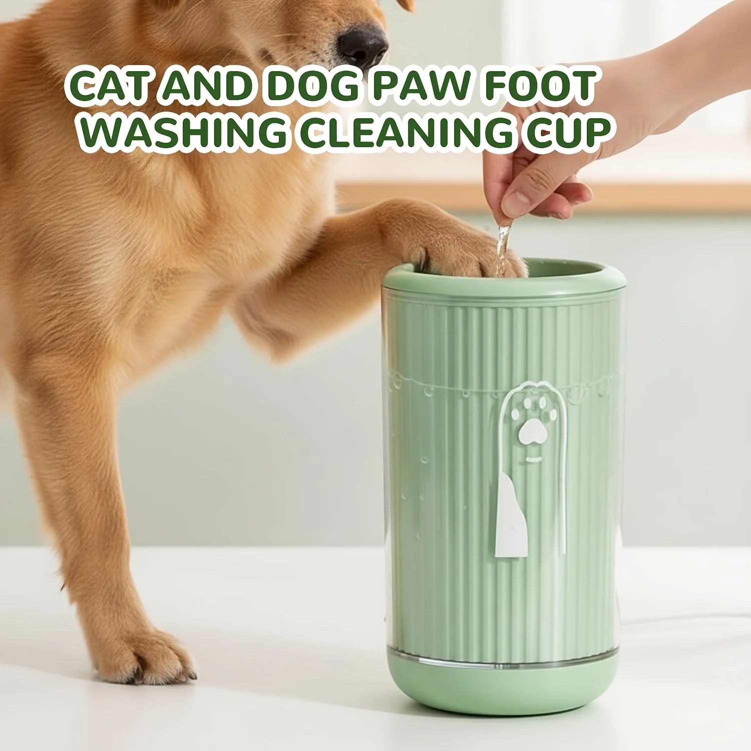 2-in-1 Dog Paw Washing Cup With Quick-Dry Towels