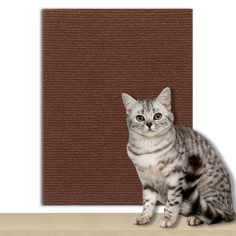 Dark brown Color Couch Cat Scratch Guard Protector Mat For Furniture