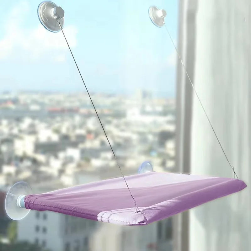 PURPLE Color Cat Window Hammock Bed With Strong Suction Cups