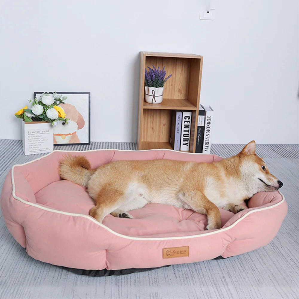 Corduroy Pet Sofa Bed – Cozy Cushion for Dogs and Cats