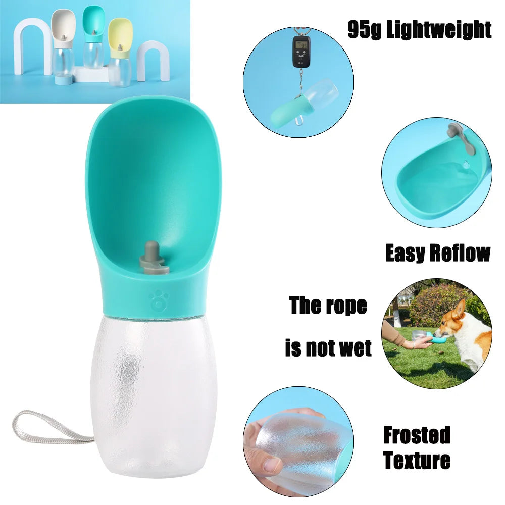 Portable Dog Water Bottle 300 ml For Outdoor Travel