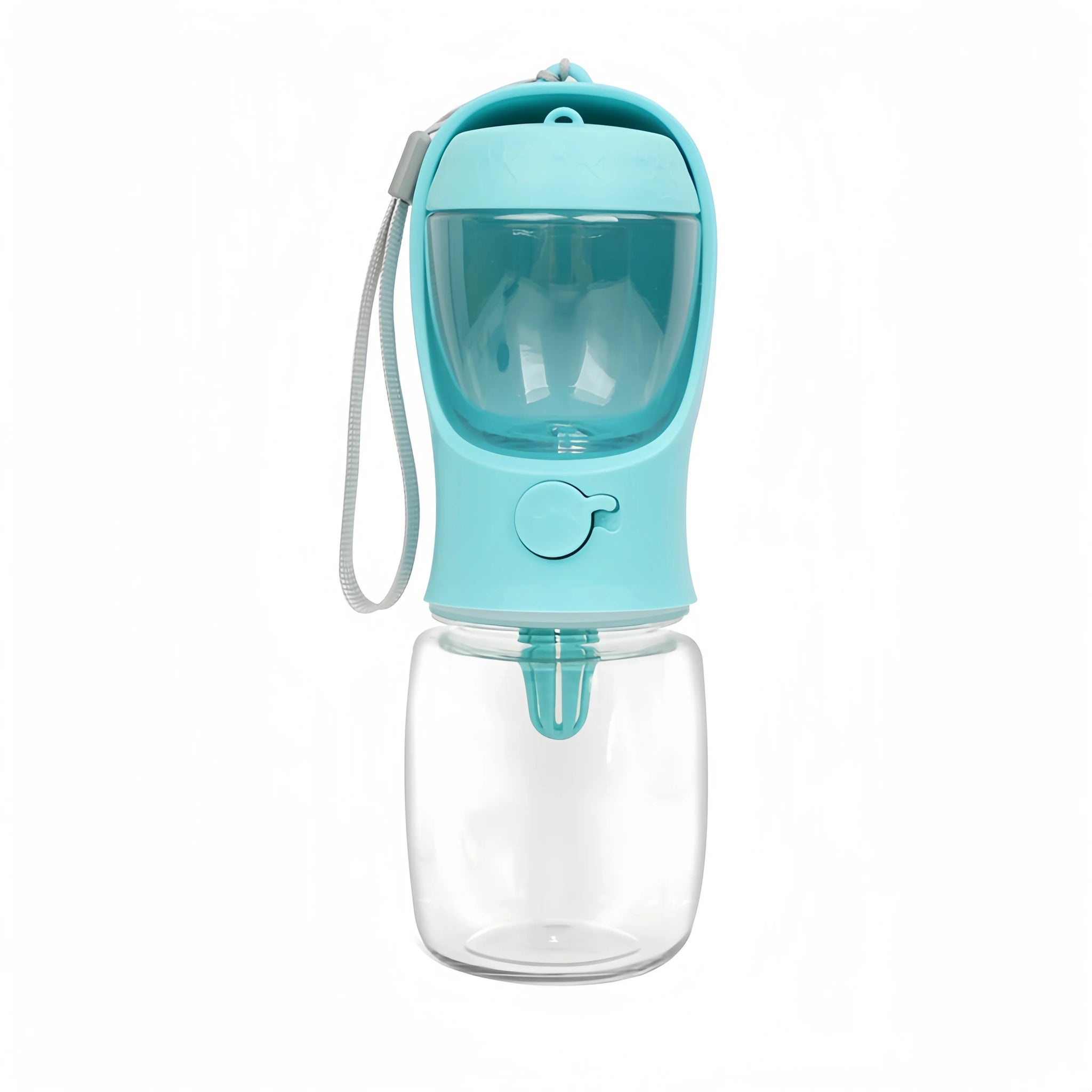 blue Color Portable Dog Water Bottle With Food Storage Bowl