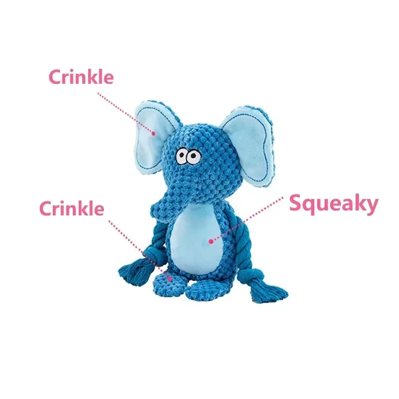 Plush Squeaky Dog Toy – Bite-Resistant Sounding Chew