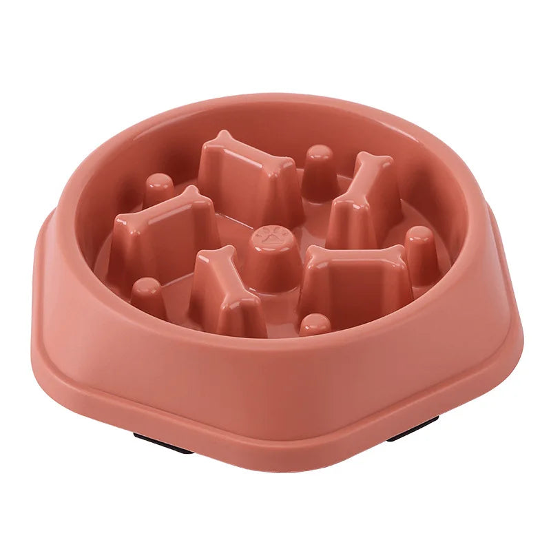 Picture color Color Slow Feeder Pet Bowl For Dogs And Cats – Anti-Choking Design