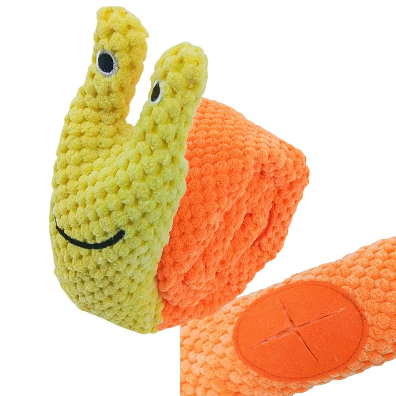 Dog Puzzle Snuffle Toy With Squeaker – Soft Fleece