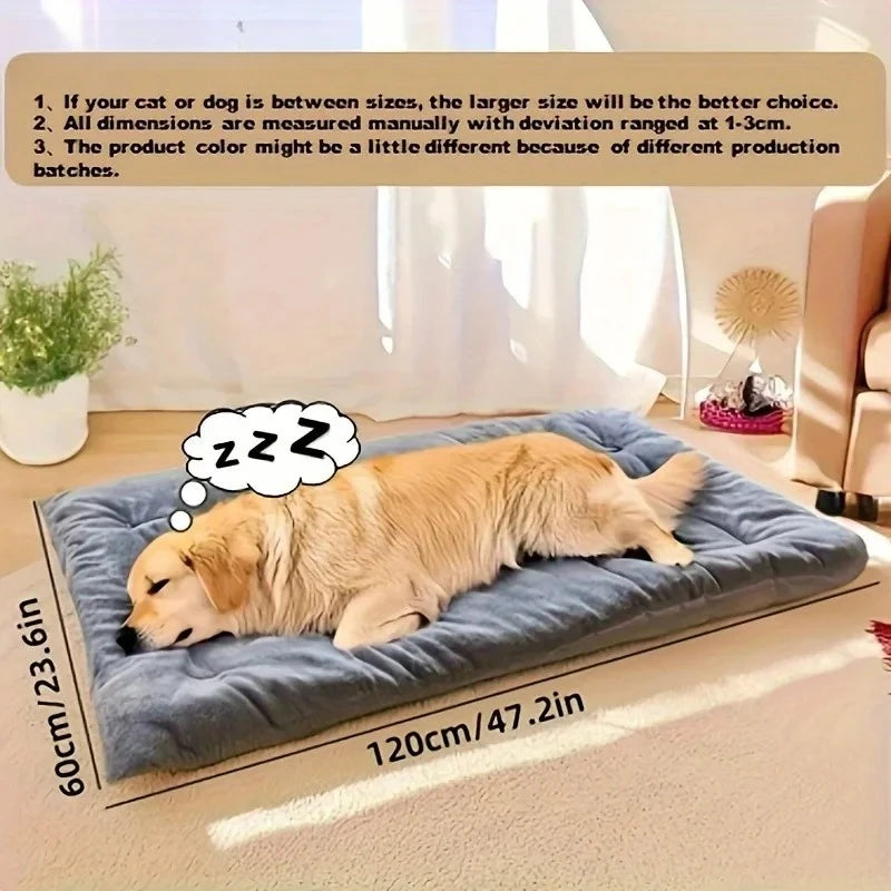 Plush Dog Sofa Bed Mat – Thick, Soft & Breathable