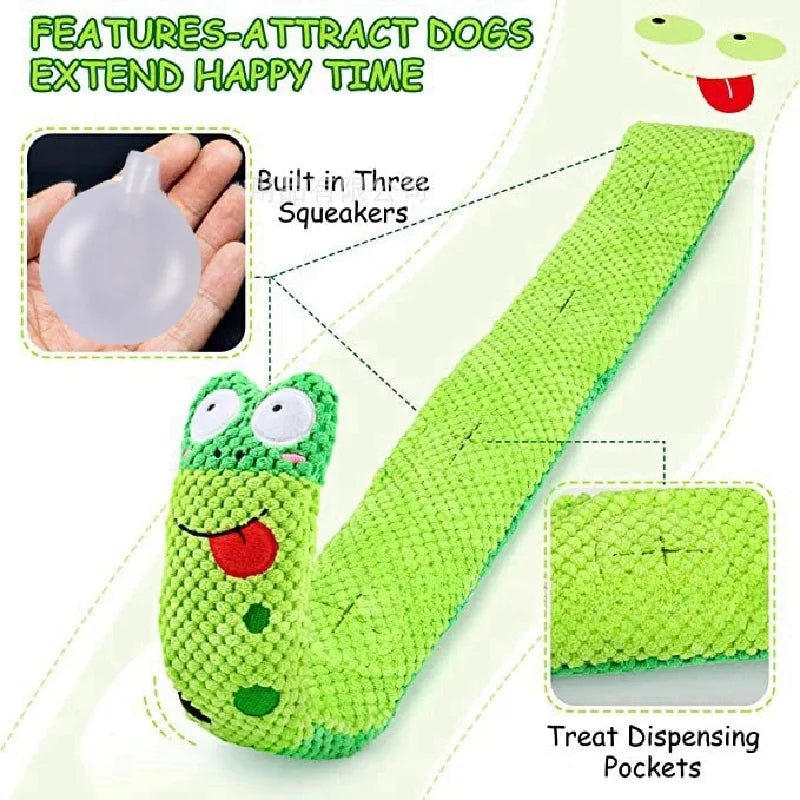 Dog Puzzle Snuffle Toy With Squeaker – Soft Fleece