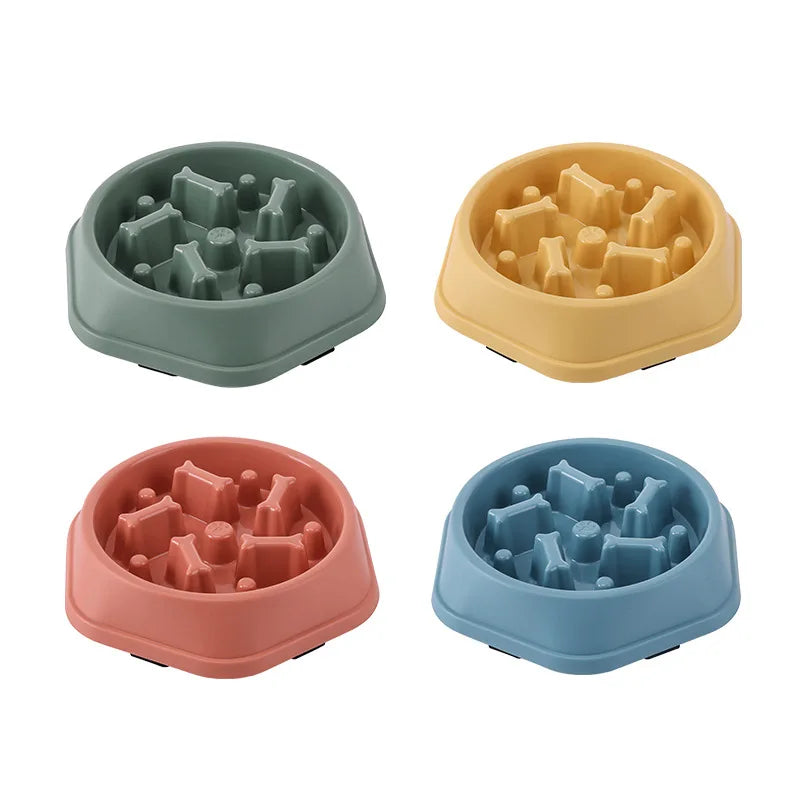 Slow Feeder Pet Bowl For Dogs And Cats – Anti-Choking Design