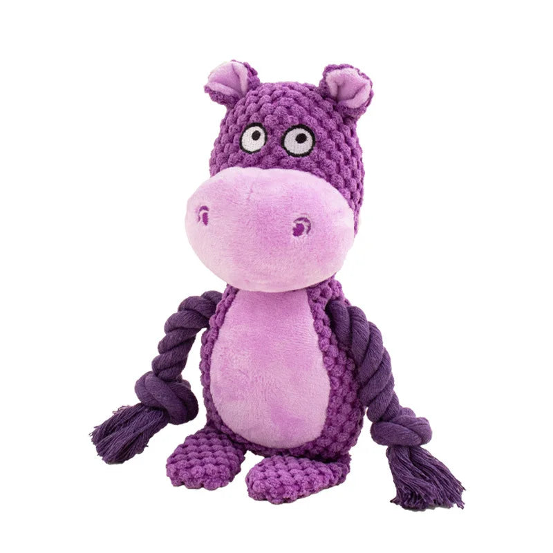 Plush Squeaky Dog Toy – Bite-Resistant Sounding Chew