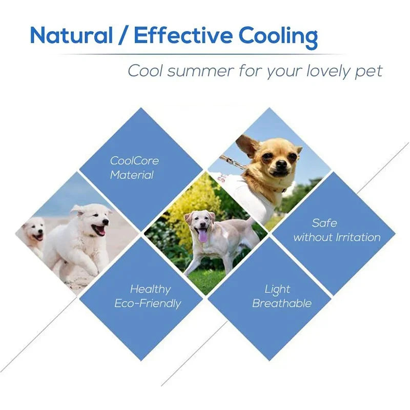 Summer Cooling Pet Mat Bed – Breathable Ice Silk Pad
