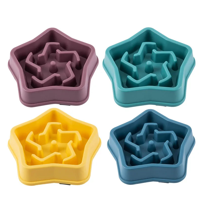 Slow Feeder Pet Bowl For Dogs And Cats – Anti-Choking Design