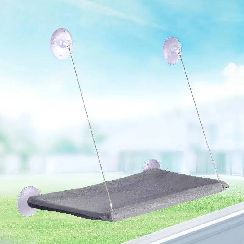 GRAY Color Cat Window Hammock Bed With Strong Suction Cups